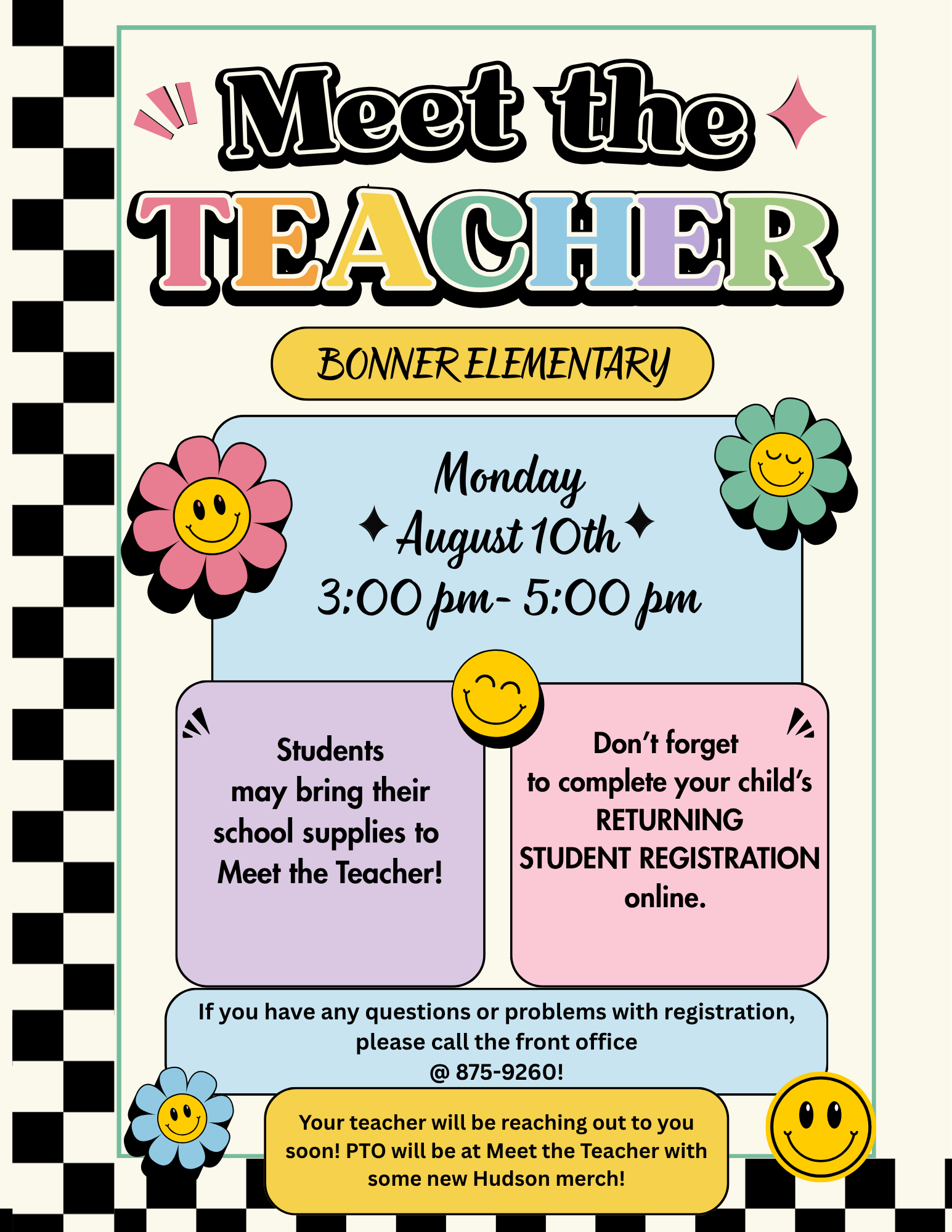 Bonner Meet the Teacher!