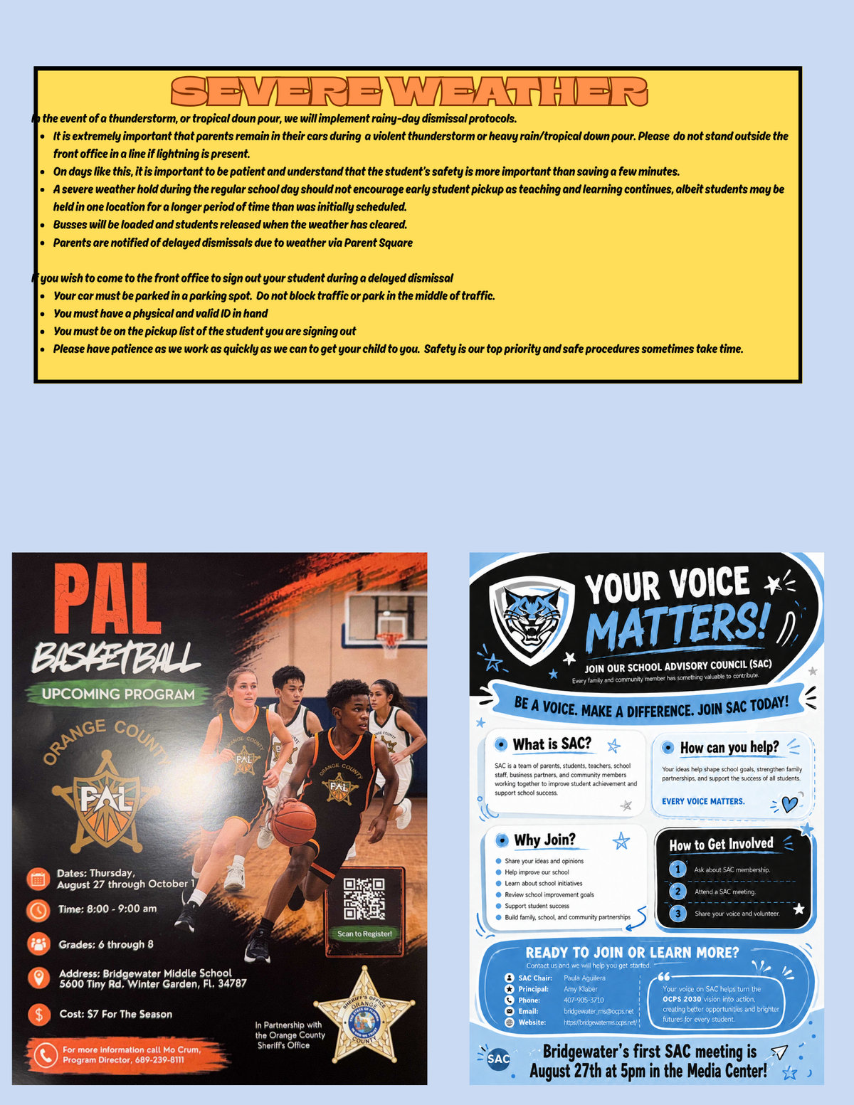 Poster for PAL Basketball upcoming program in Orange County, featuring young basketball players.