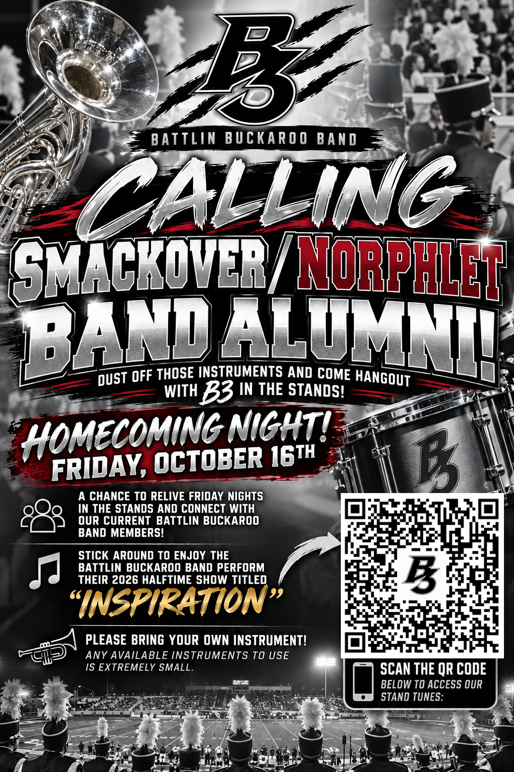 Battlin’ Buckaroo Band Invites Alumni to Perform on Homecoming