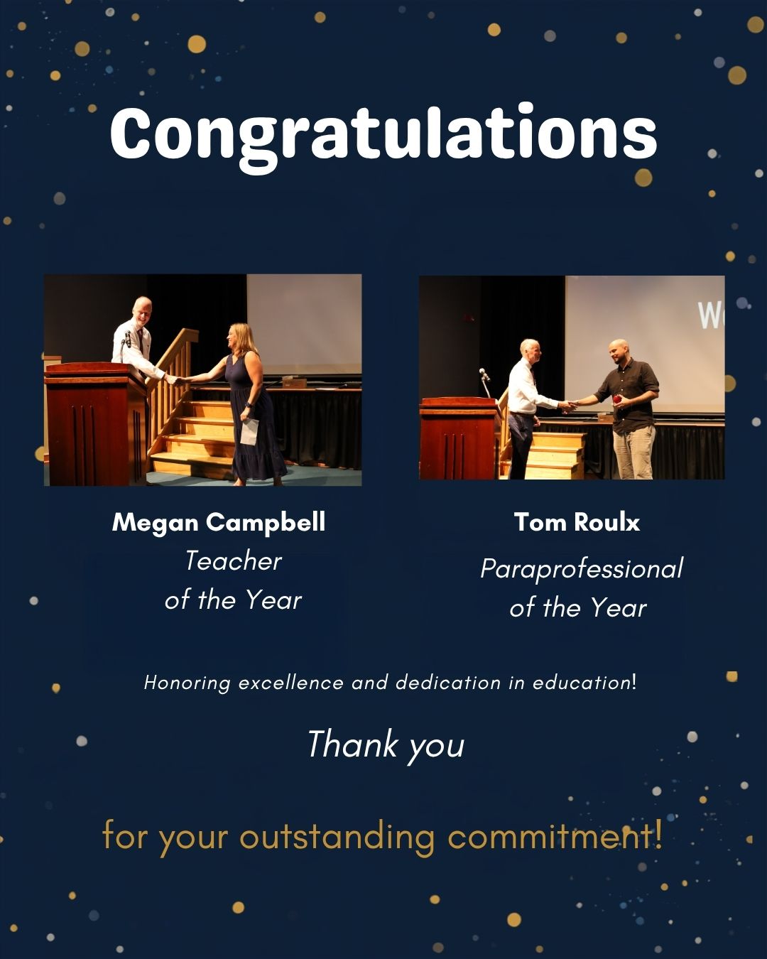 Portland Public Schools - Teacher of the Year and Paraprofessional of the Year