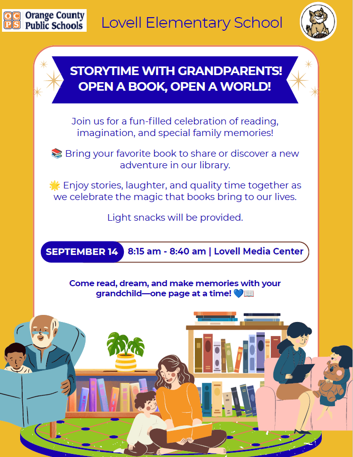 Storytime with Grandparents! Open a Book, Open a World! 📚💙
