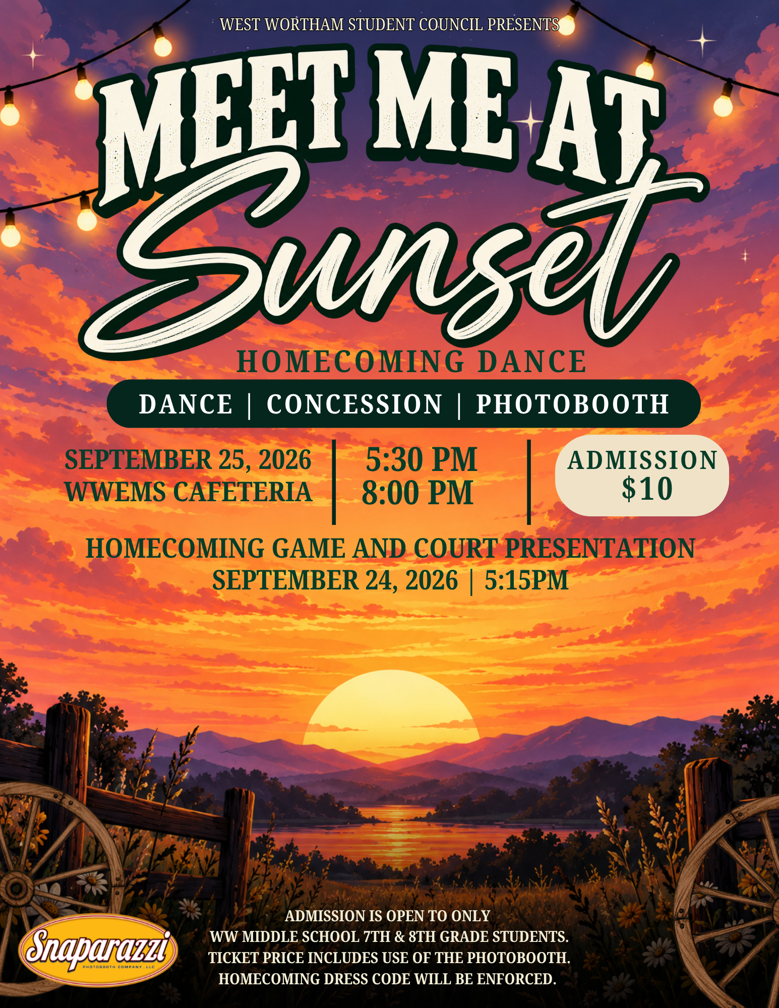 Homecoming Dance: Meet Me At Sunset
