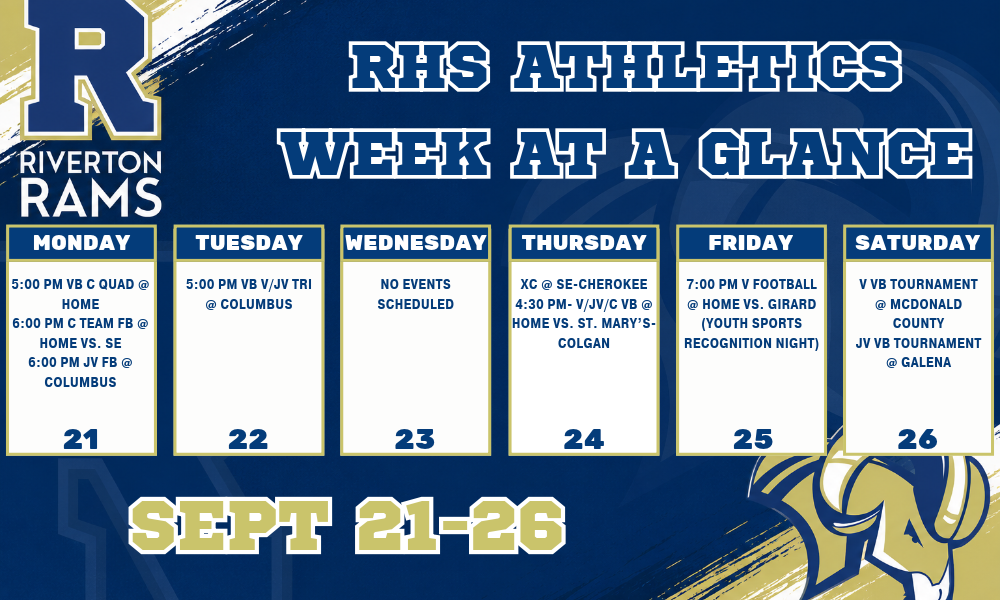 RHS Athletics Week at a Glance 9/21