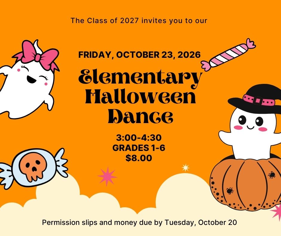 Elementary Halloween Dance - Get in your permission slips!