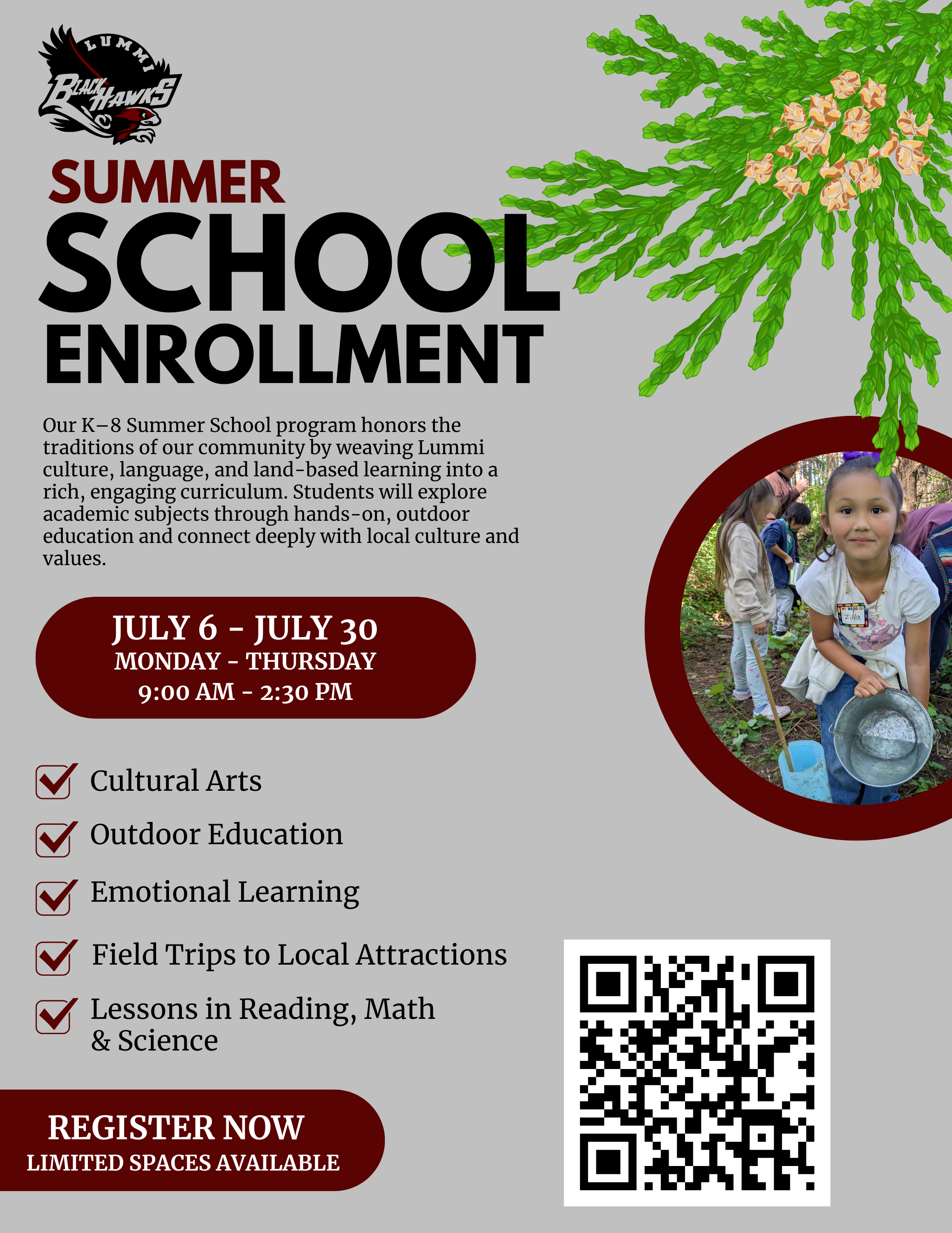 Lummi Nation School Summer School Registration Now Open