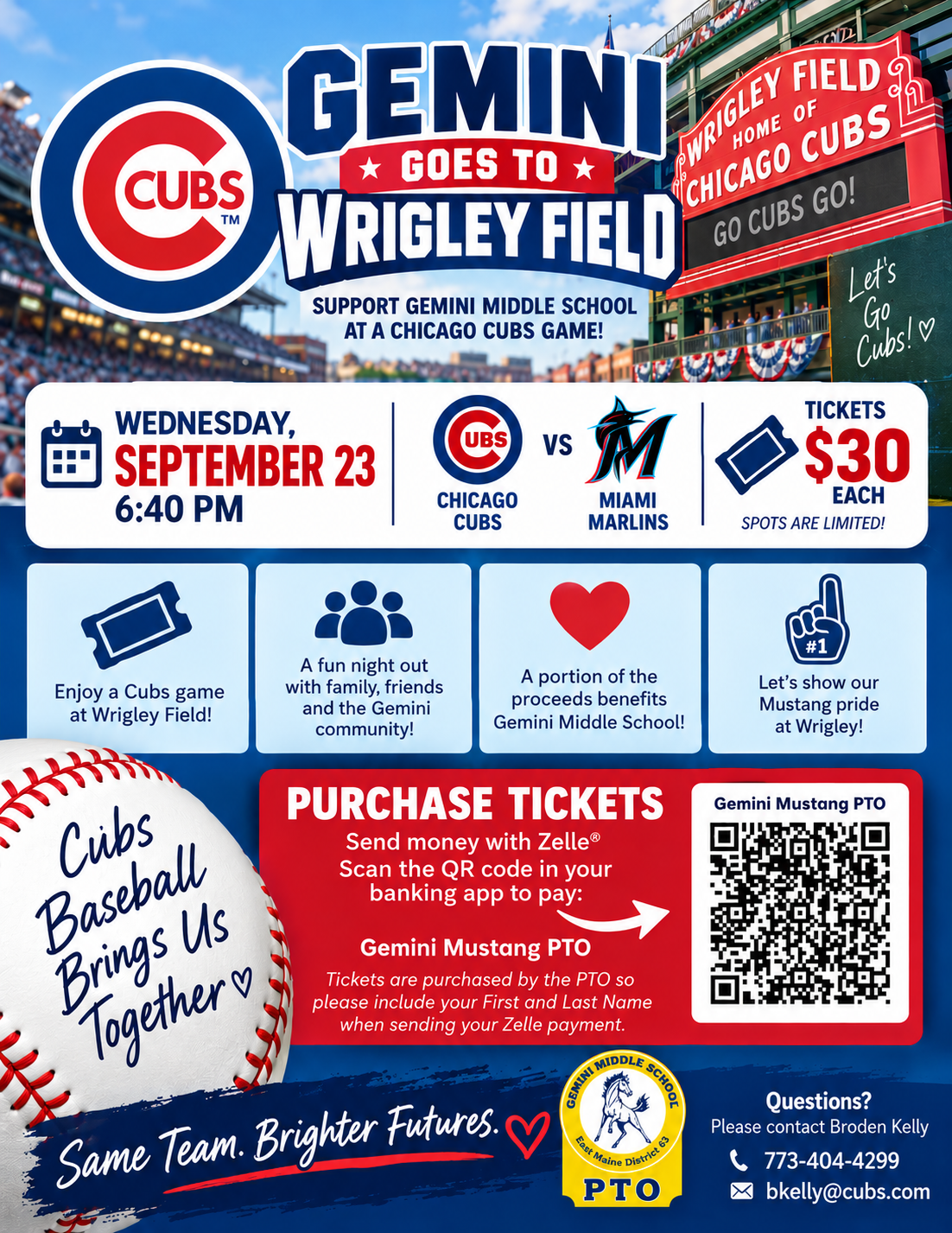 Gemini Goes to Wrigley Field!