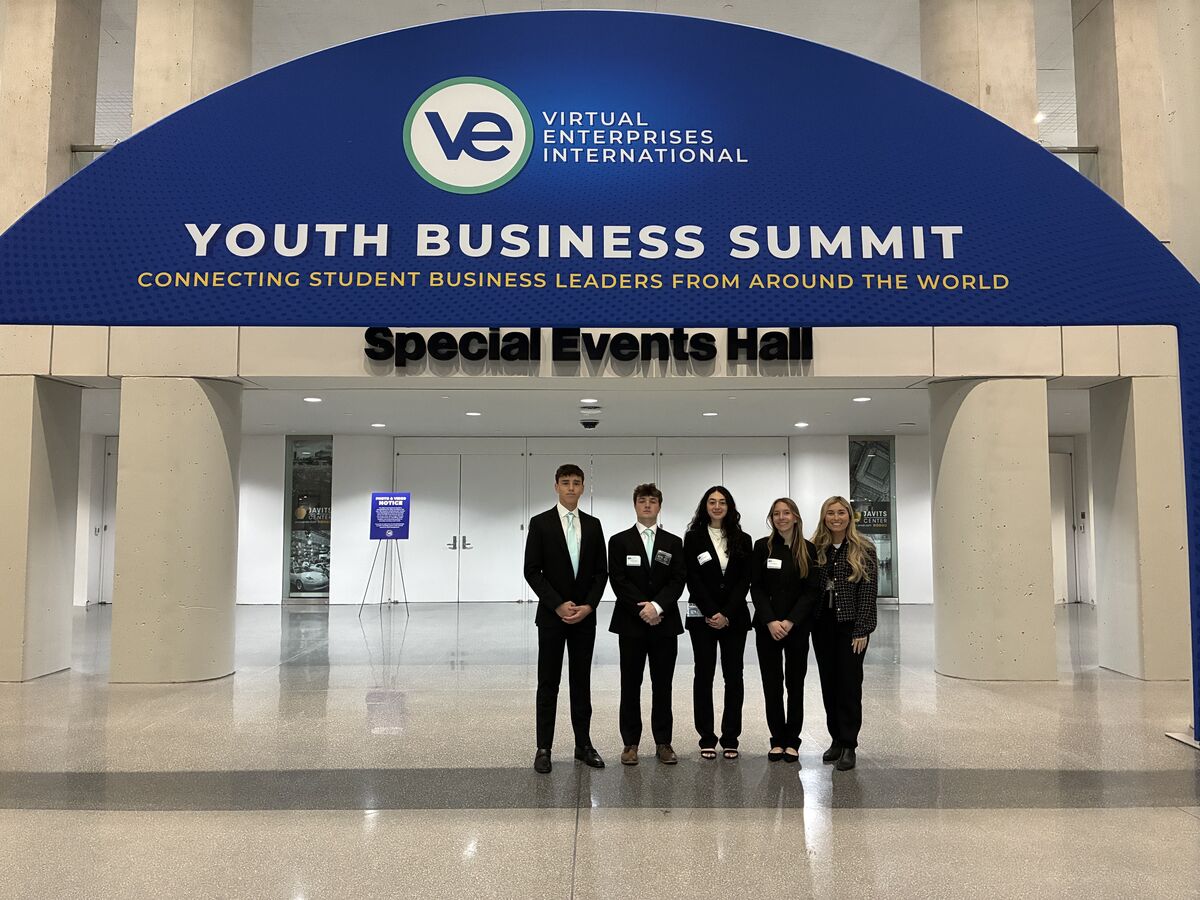 Islip Students Shine on the International Stage at the Virtual Enterprise Youth Business Summit 