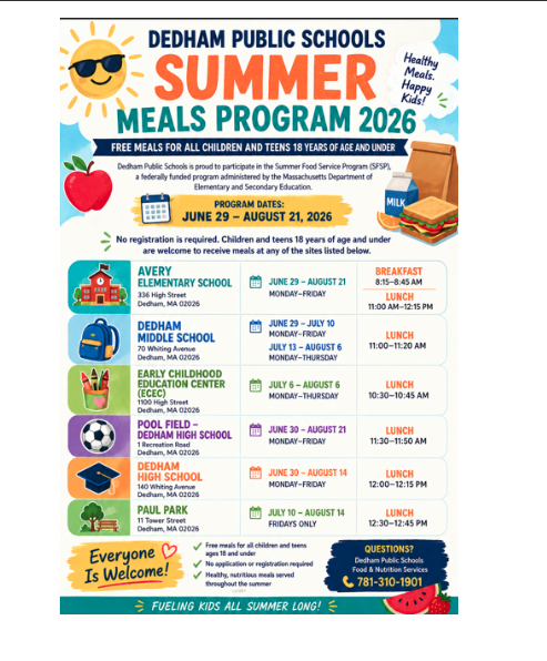 SUMMER MEALS PROGRAM 2026