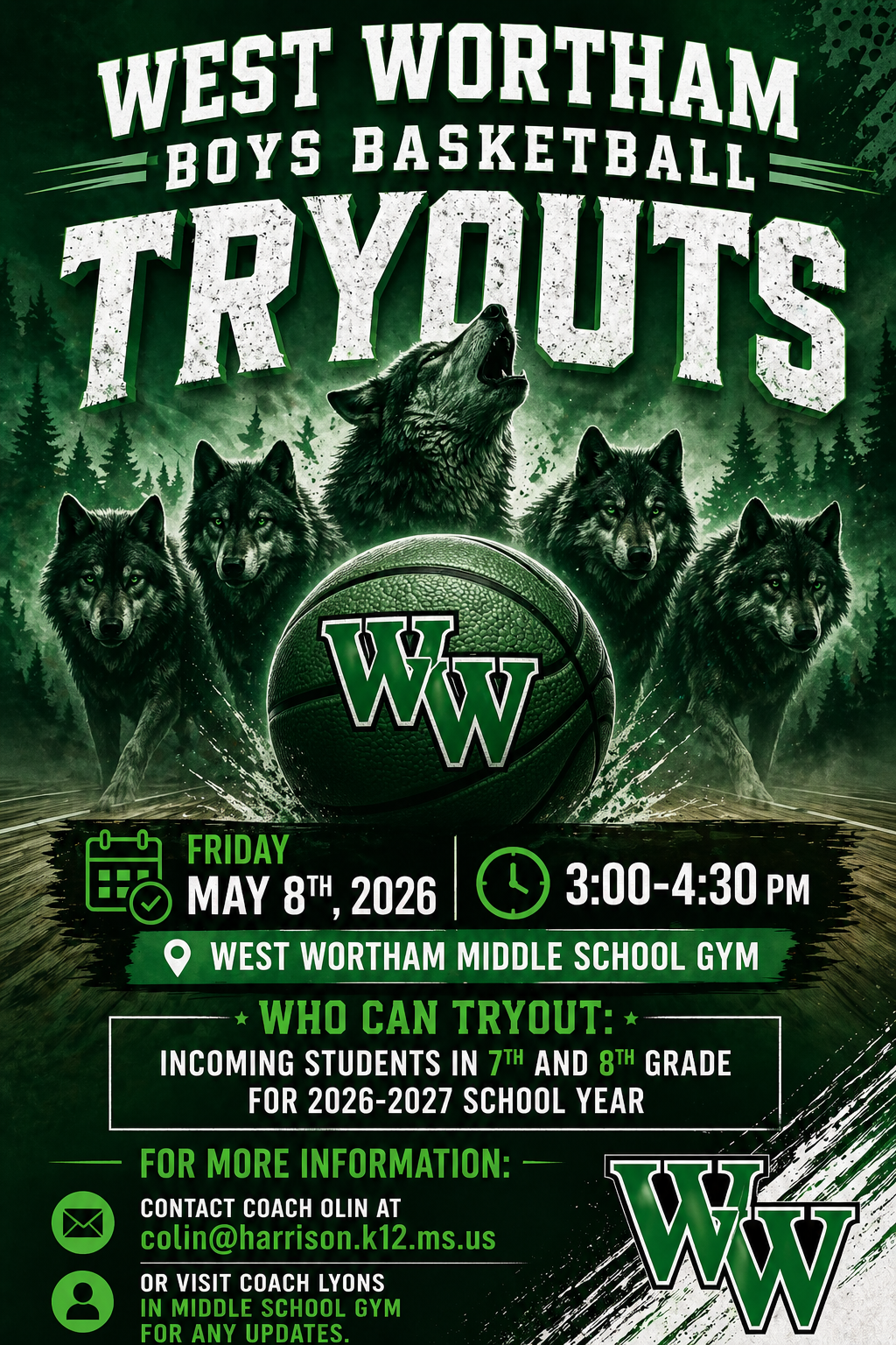 West Wortham Boys Basketball Tryouts