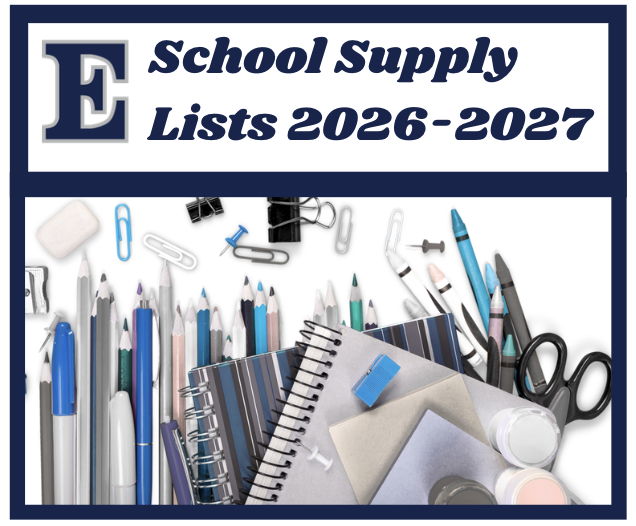 School Supply Lists for 26/27 (All Grades)