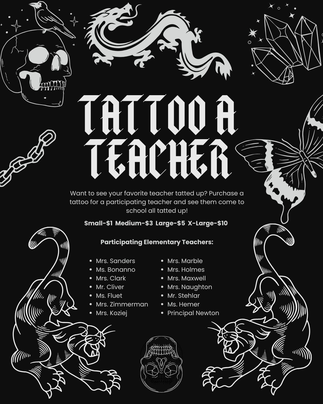 OAKFIELD-ALABAMA - TATTOO A TEACHER FUNDRAISER
