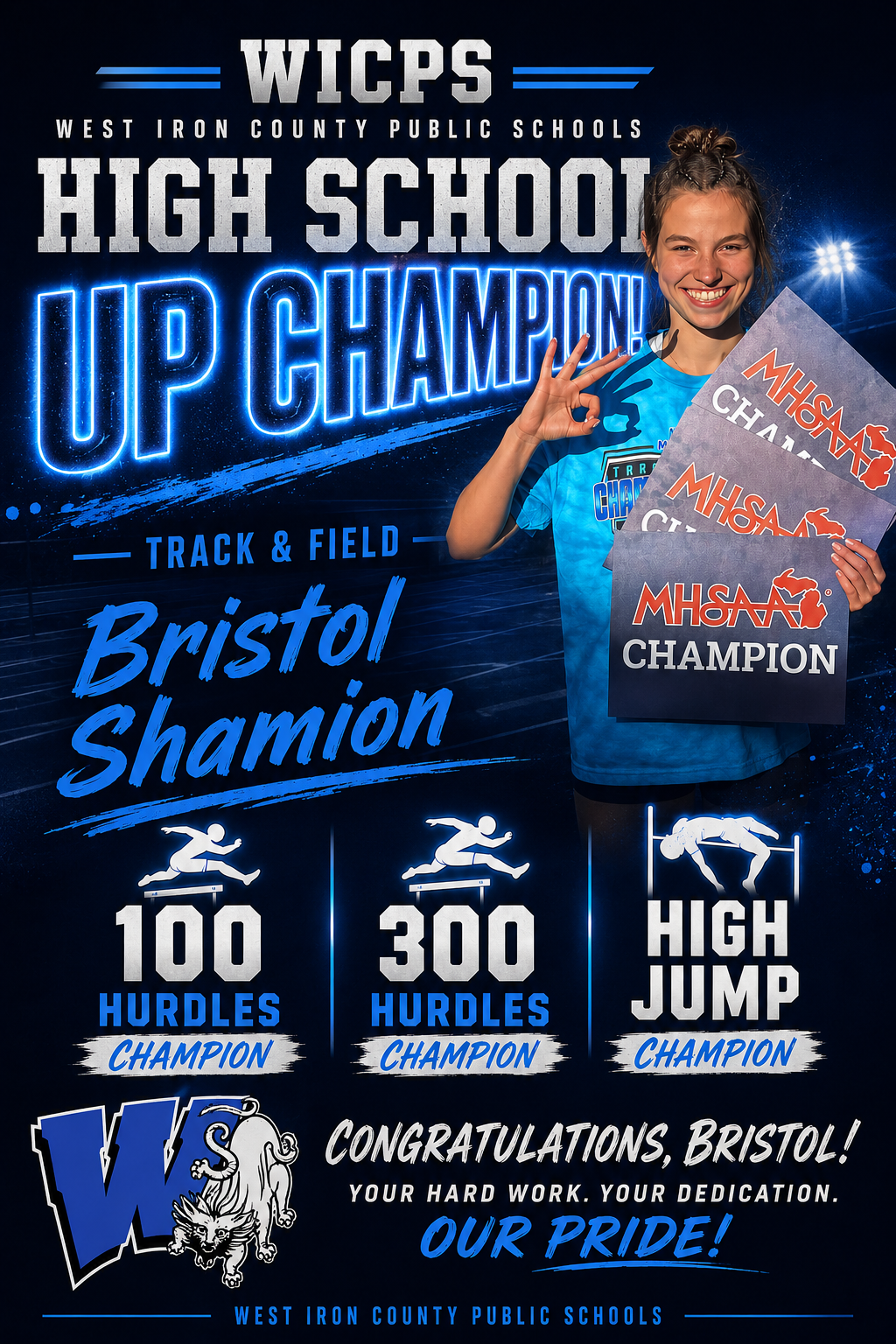 WICPS TRACK & FIELD CHAMPION 2026!