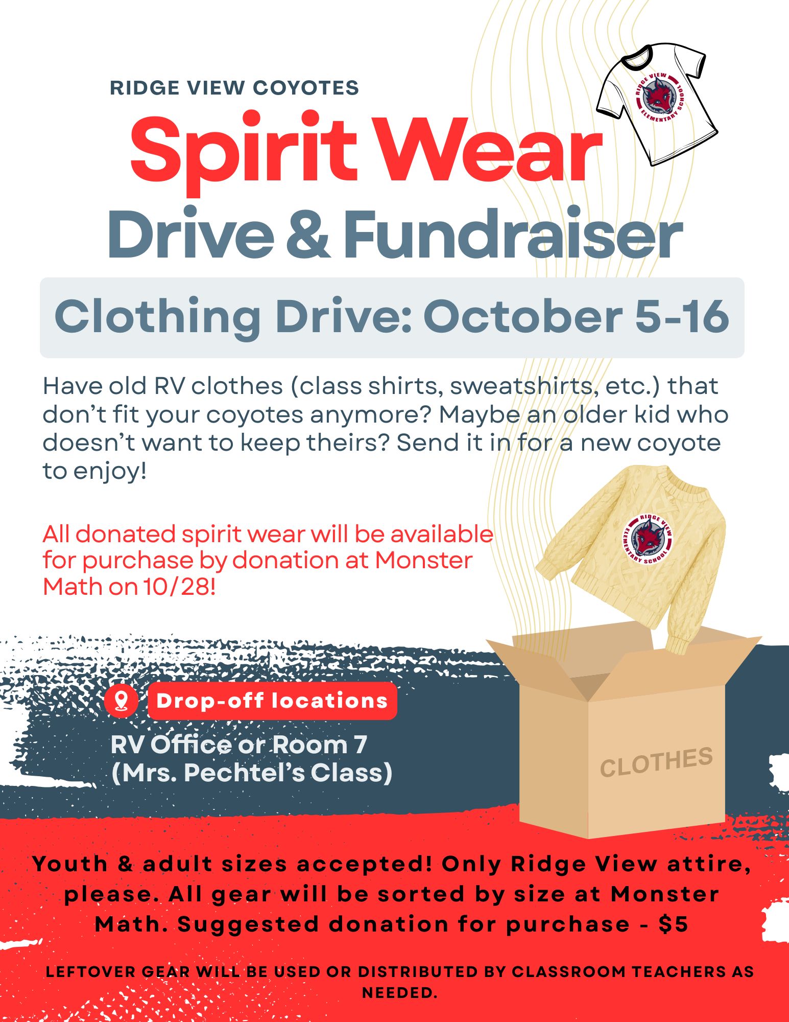 Spirit Wear Drive & Fundraiser