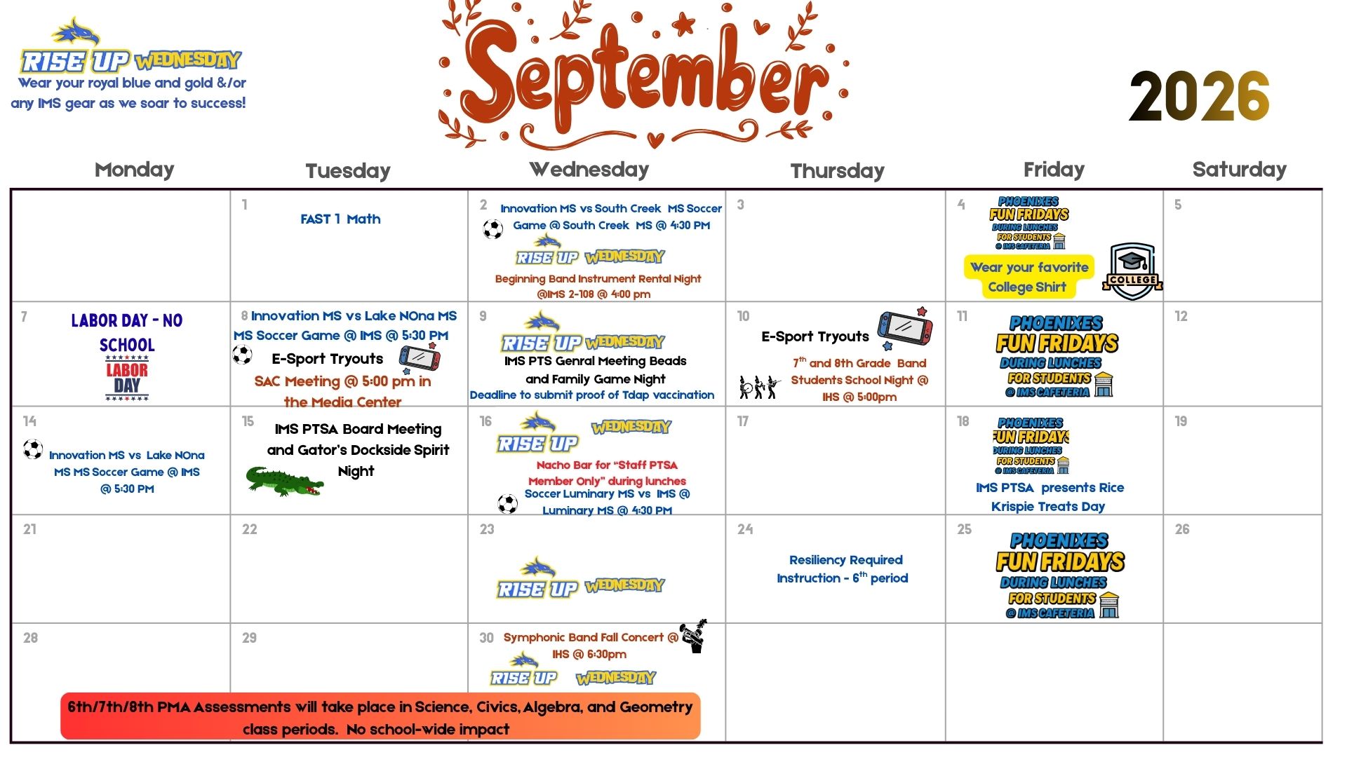 September Calendar 
