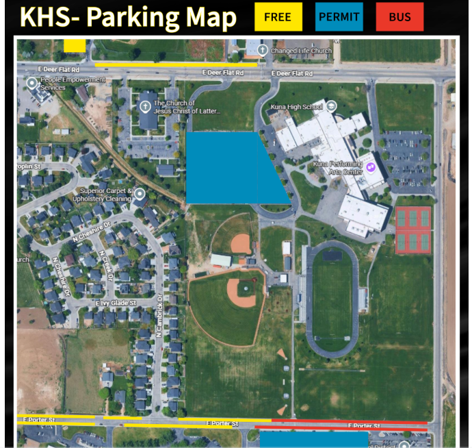 Here is the Parking Map for Students