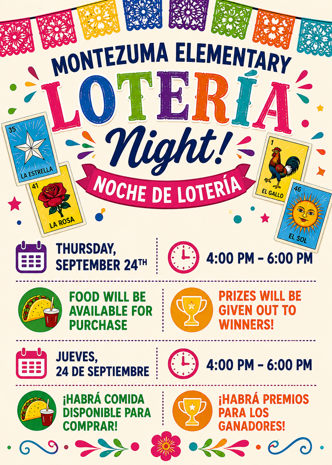 Loteria Night / Noche de Lotería