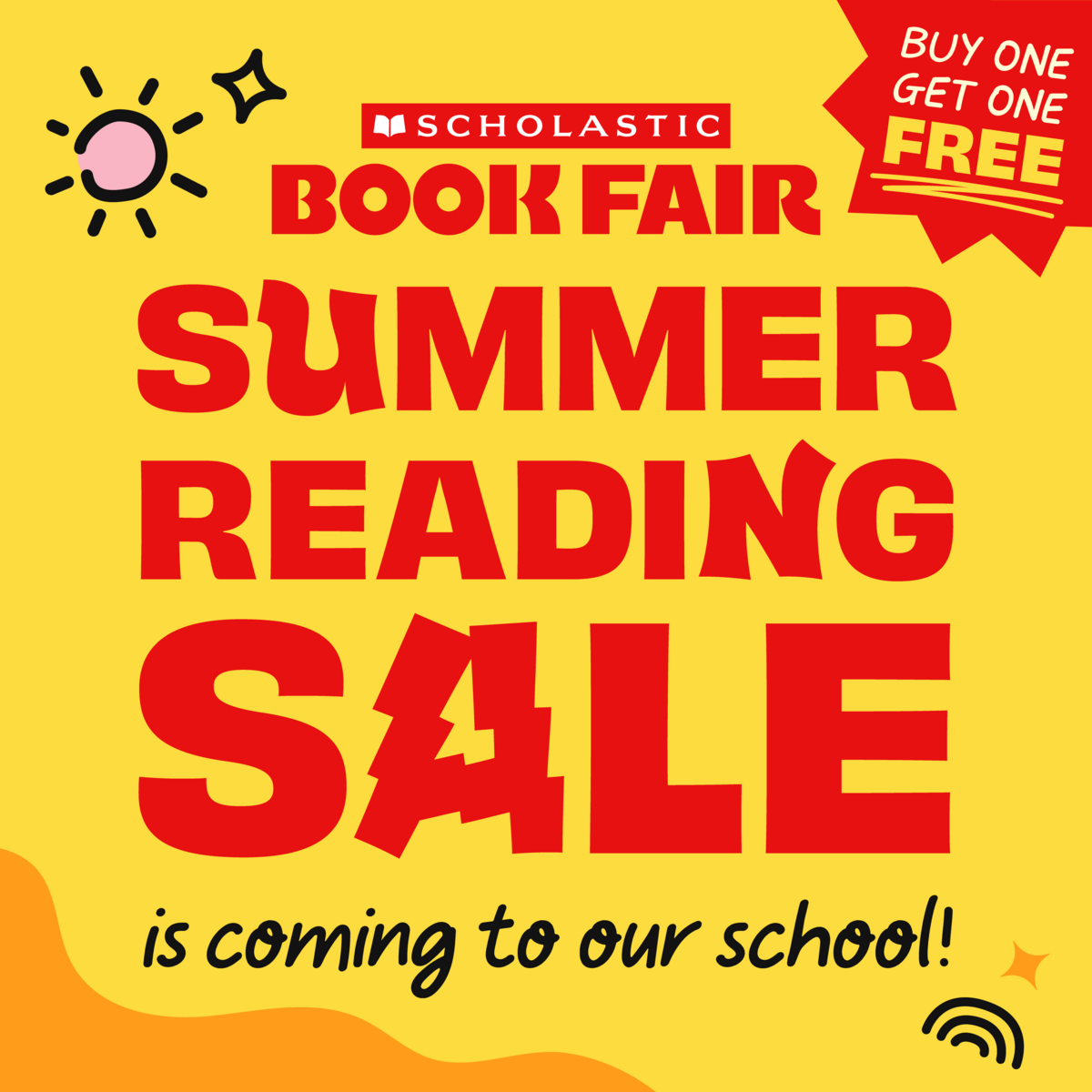 Get Ready for the Summer Reading Rocks BOGO Book Fair!