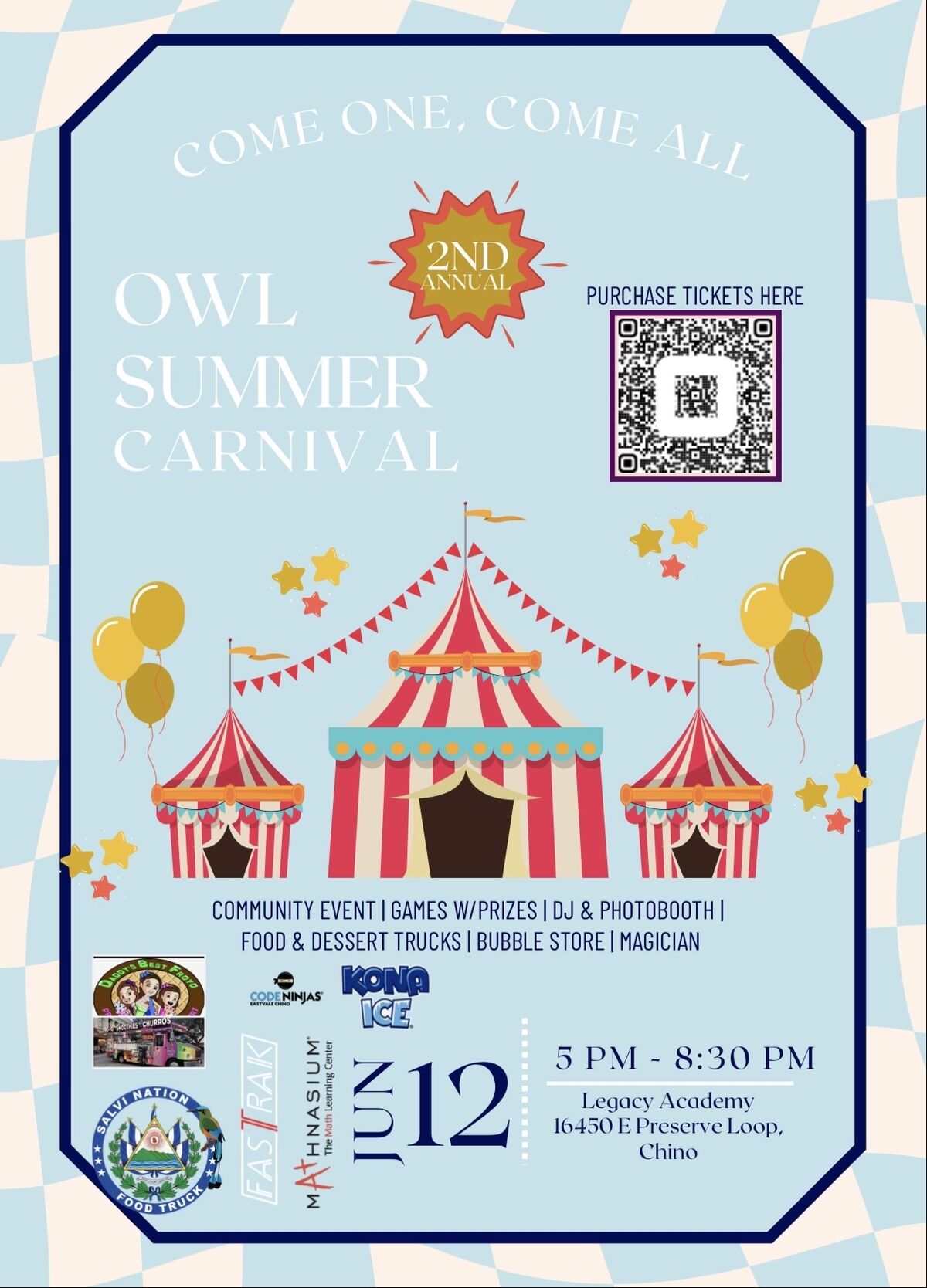 Make sure to purchased your Carnival tickets!