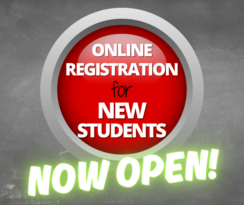 Online Pre-Registration Now Open for NEW Students