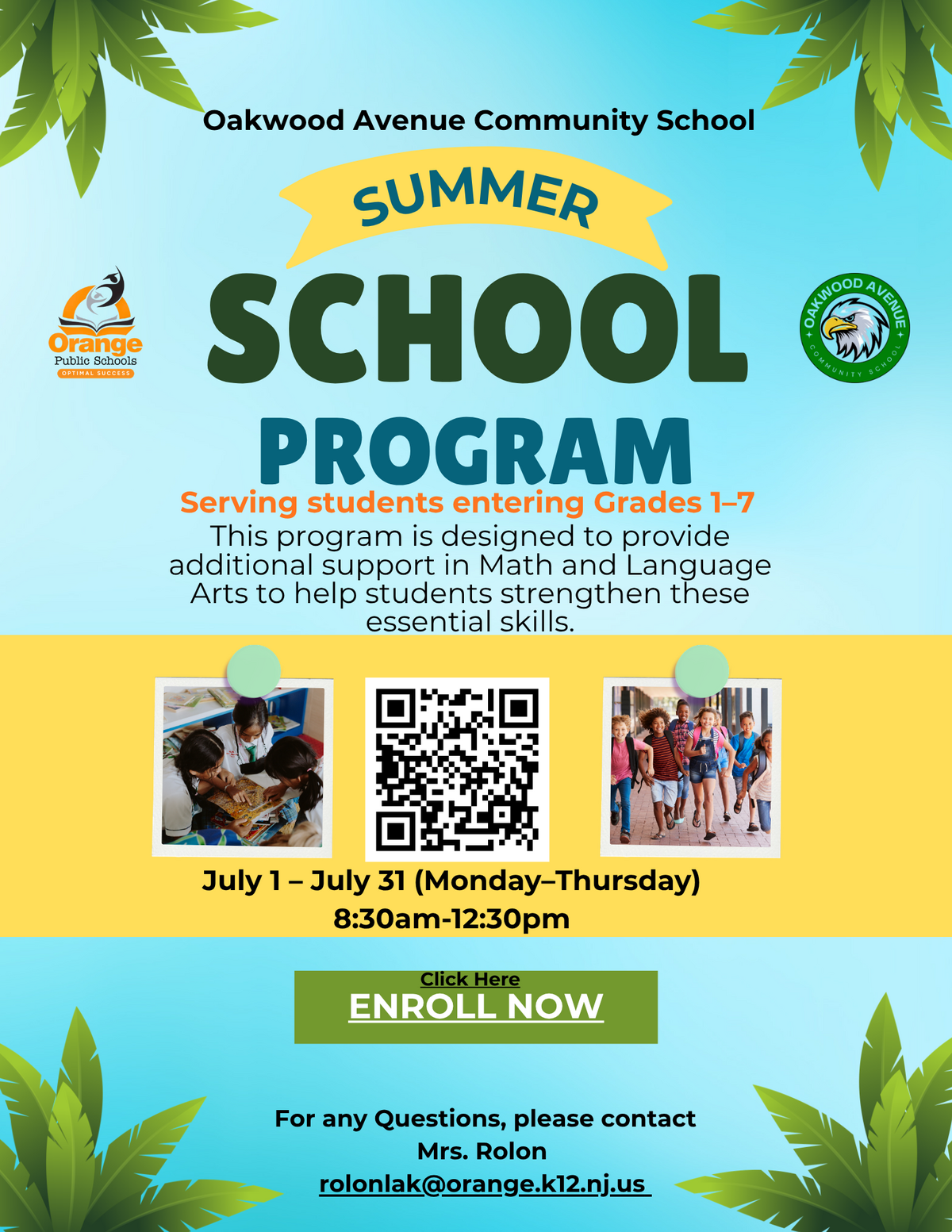 Oakwood Avenue Summer School
