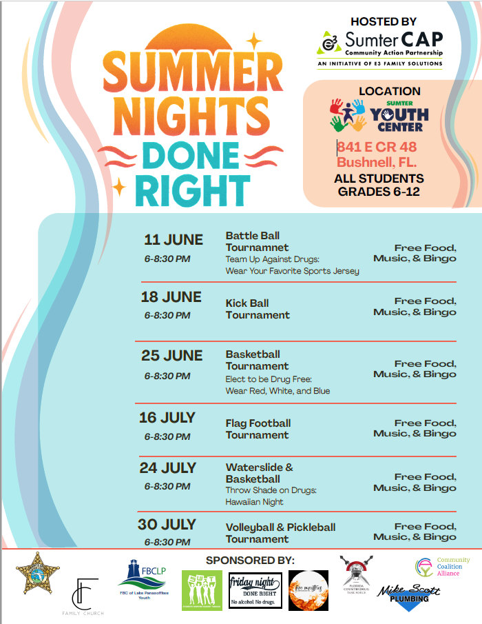 Summer Nights Done Right – Free Summer Events for Students in Grades 6–12