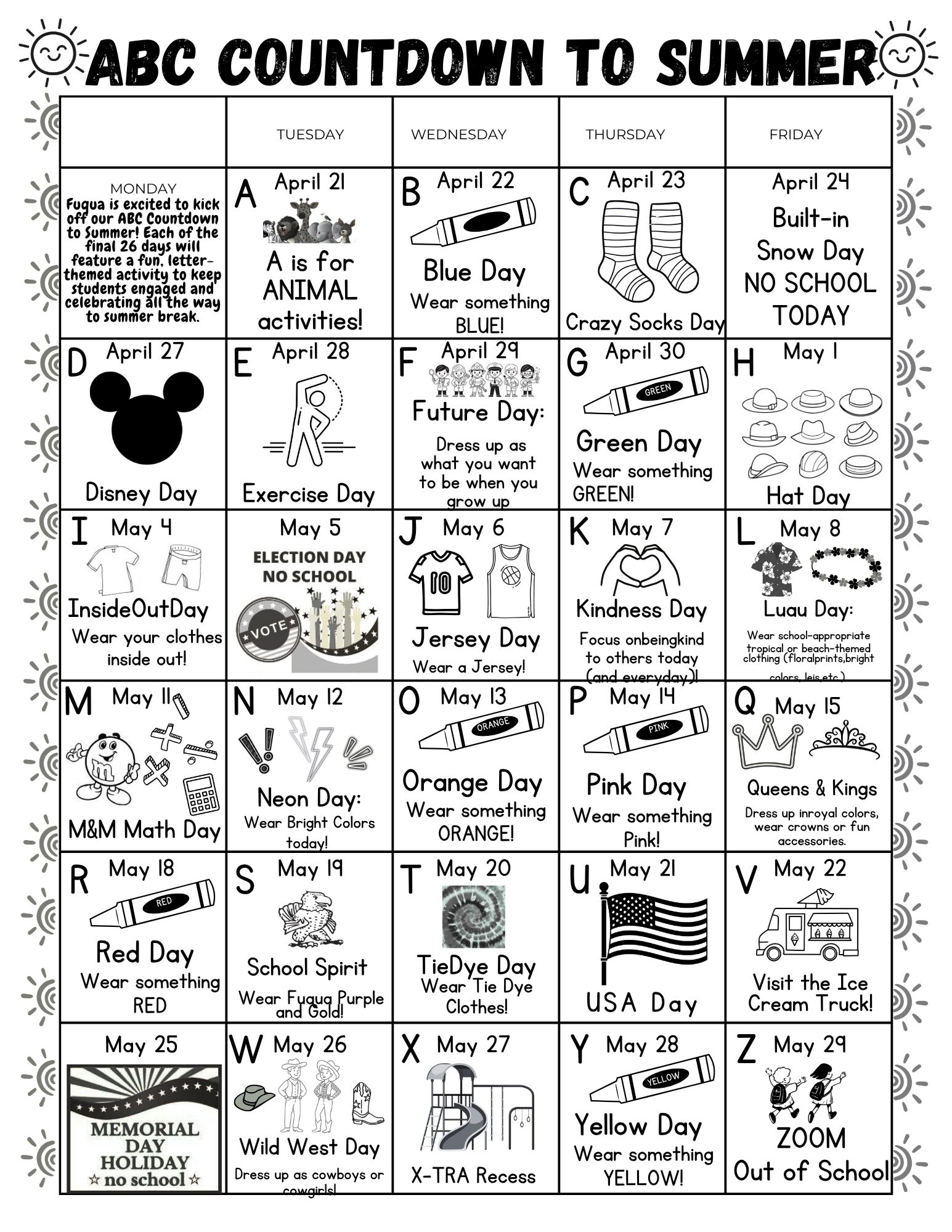 ABC Countdown to Summer