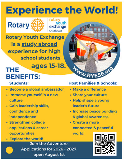 Rotary Youth Exchange Information Session!