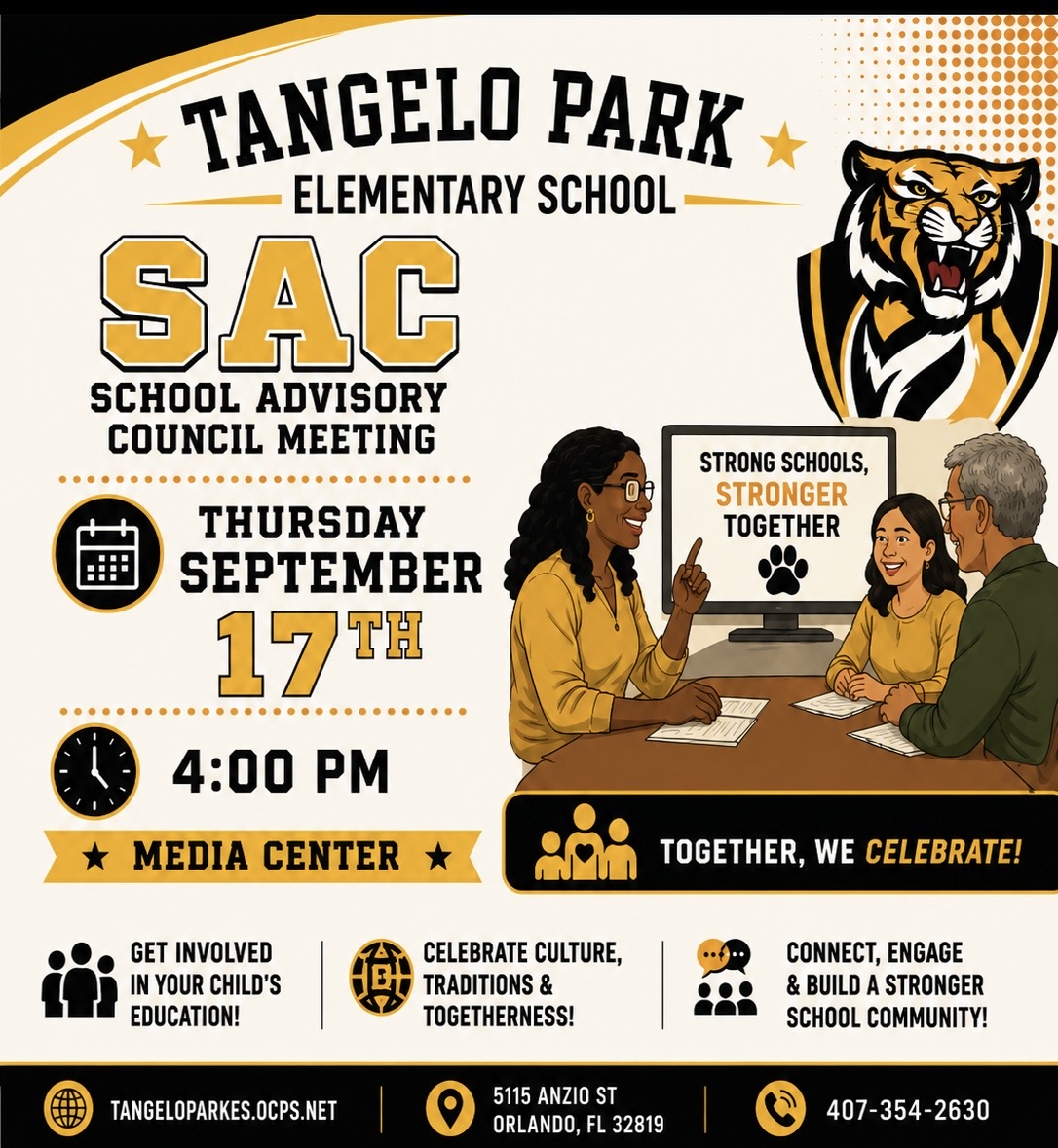 You’re Invited: SAC Meeting & Hispanic Heritage Family Night!