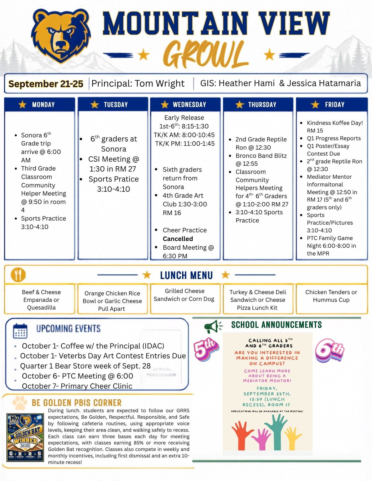 GROWL 9/21-25