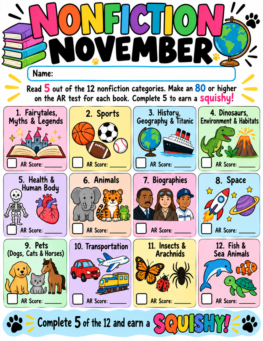 NEW NOVEMBER READING CHALLENGE