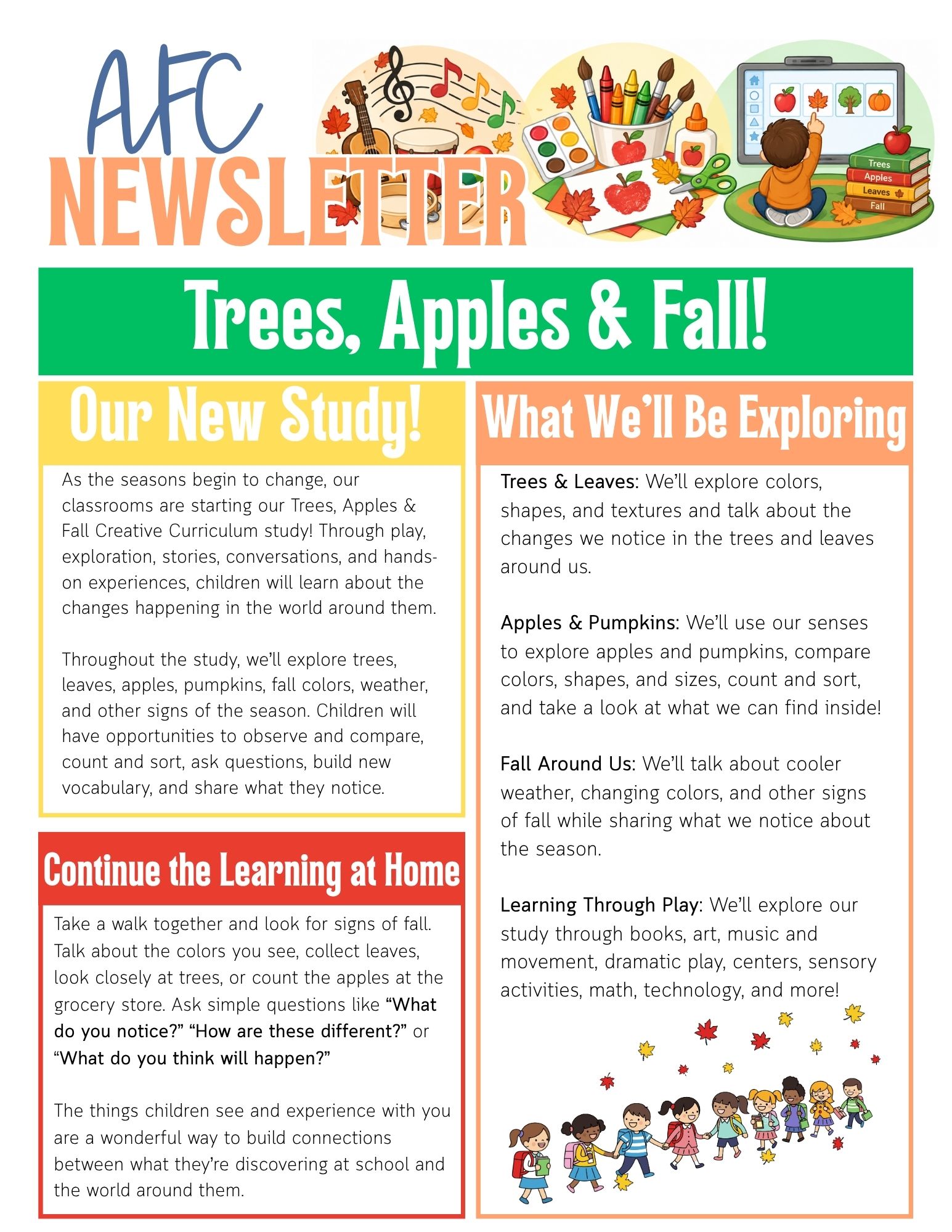 🍎 New Studies: Trees, Apples & Fall! 🍂