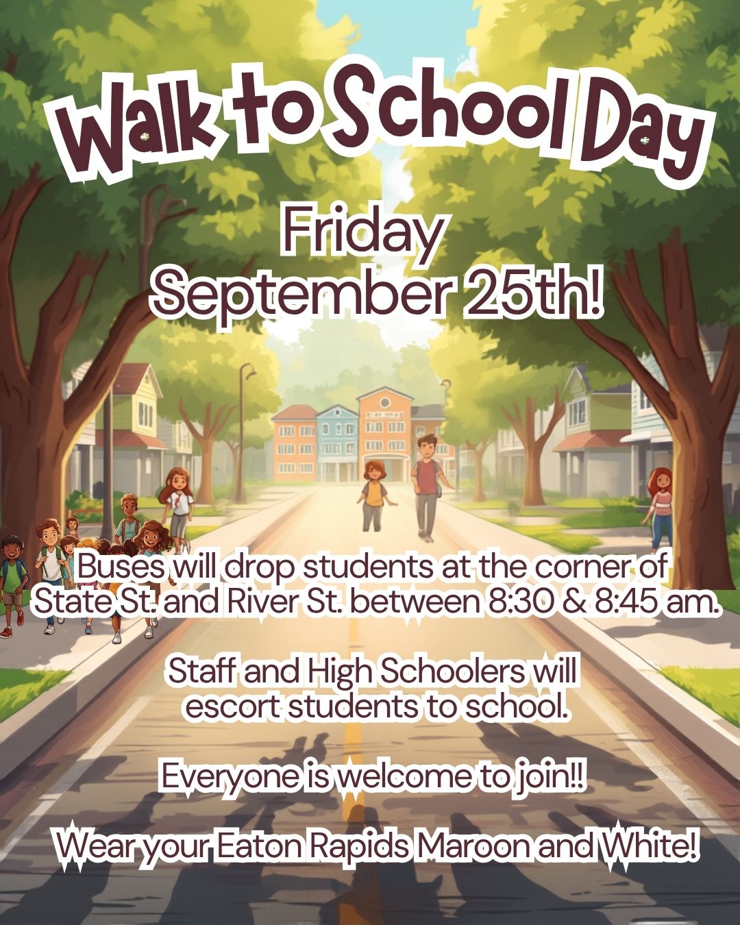 Walk To School Day!