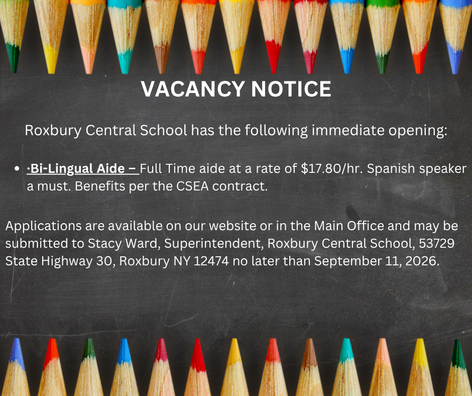 Vacancy Notice