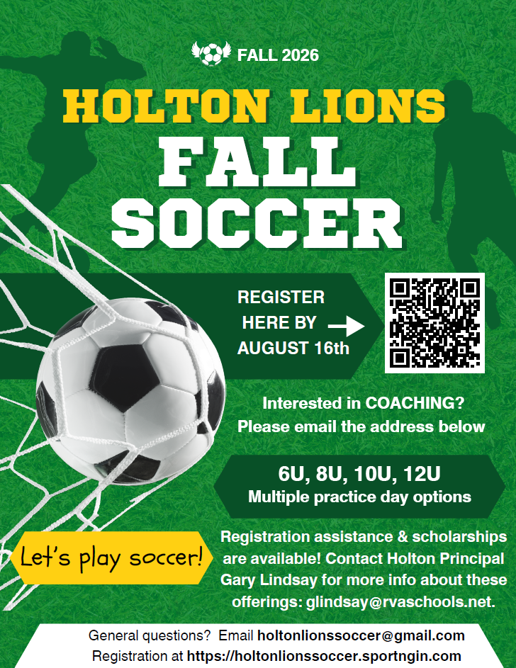 Holton Happenings, July 21, 2026