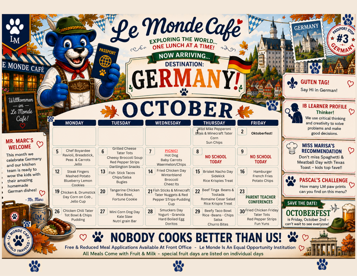 October Menu