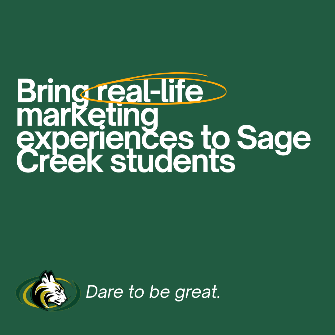 Parents: Partner with our NEW Marketing class!