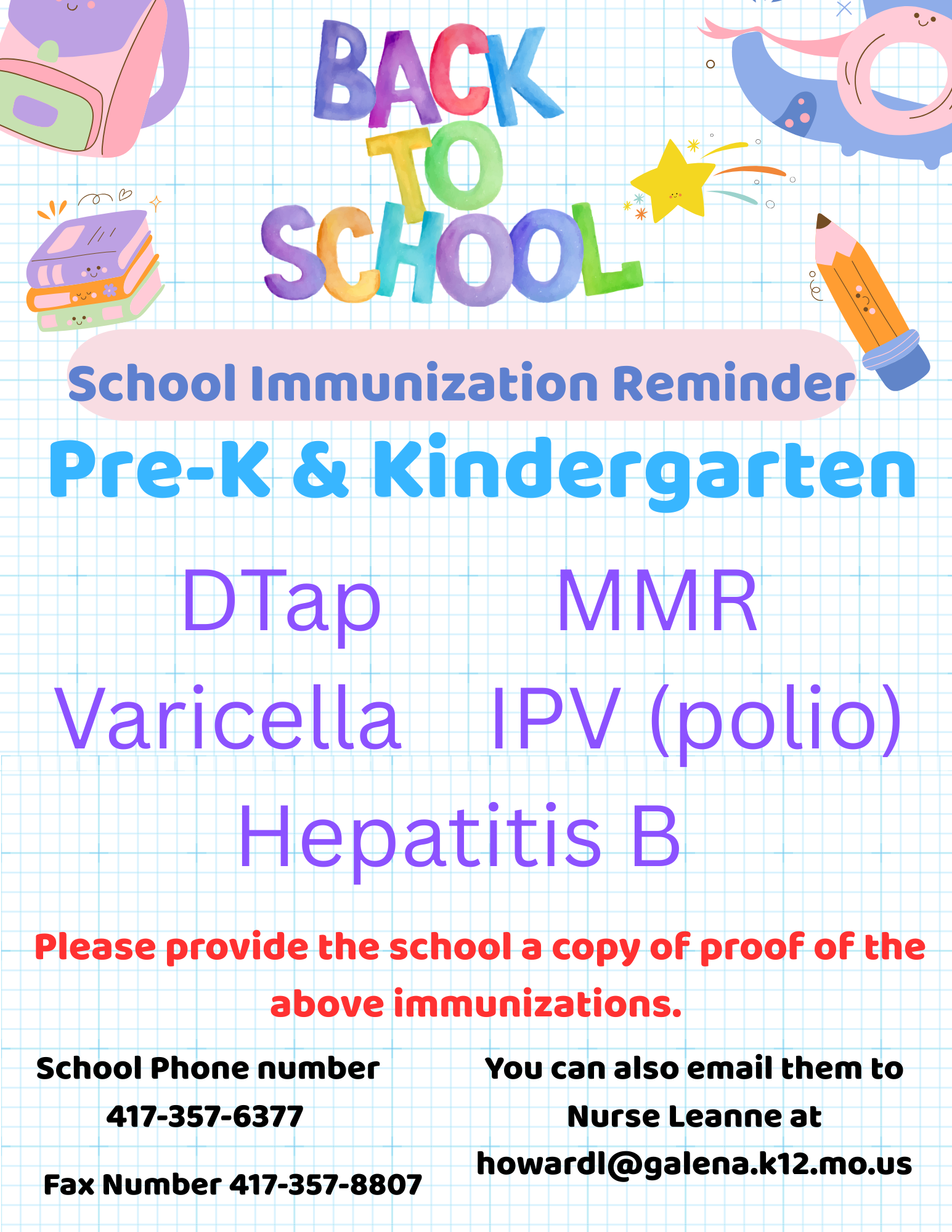 Immunization Reminder