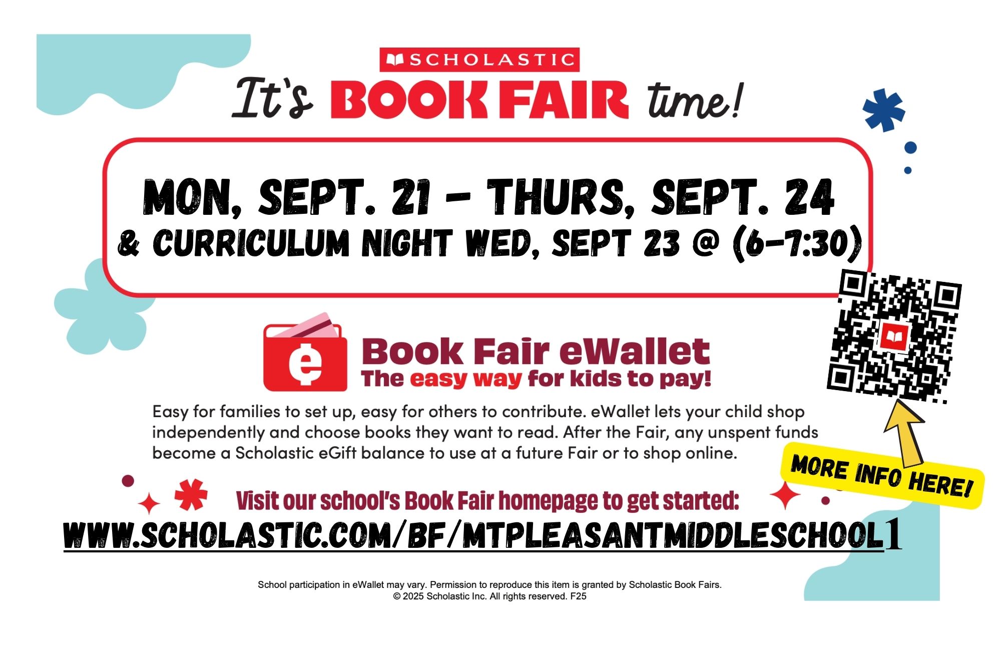Book Fair Sept. 21st - 24th