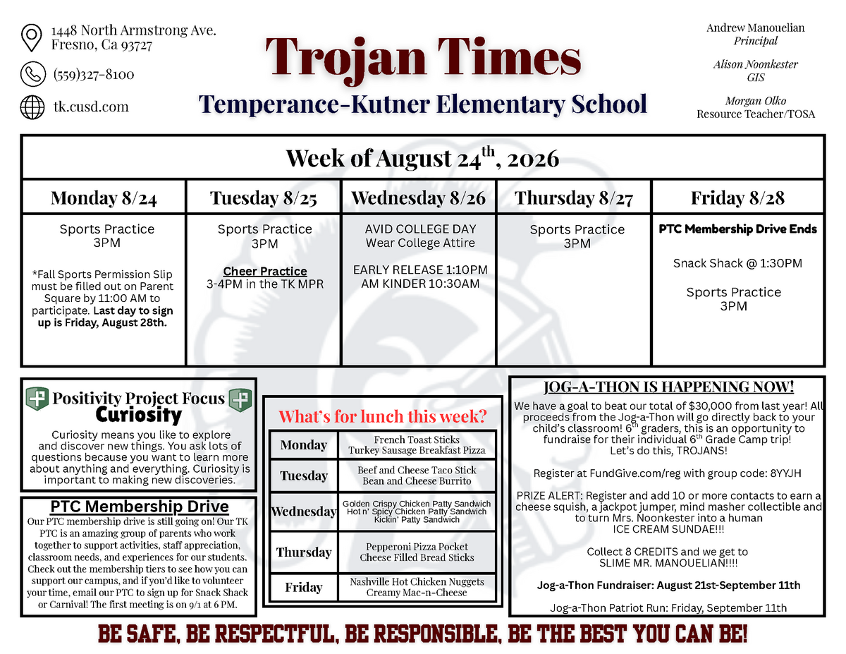 Trojan Times - Week of 8.24.26