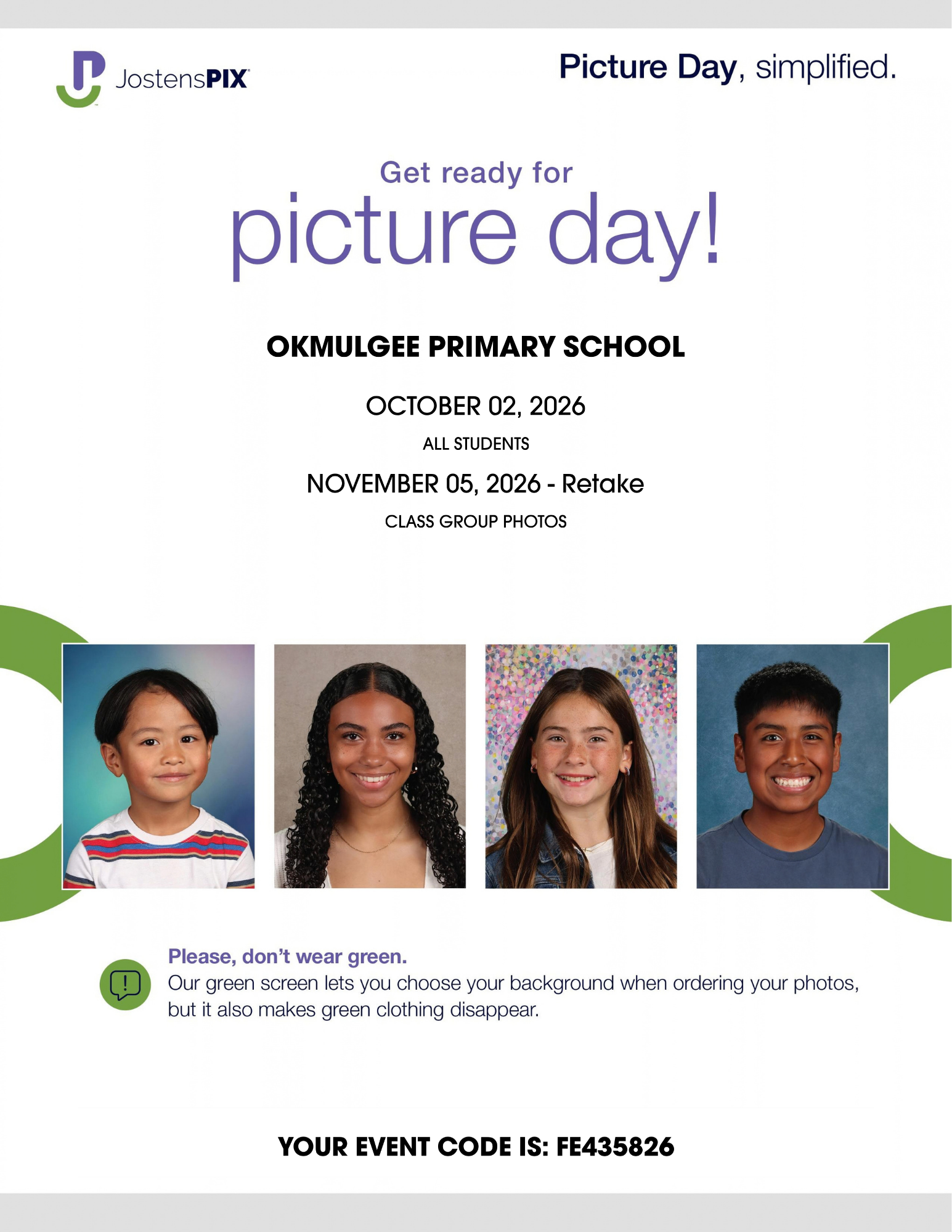 Picture Day Tomorrow! 