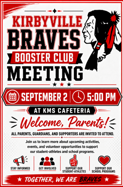 Booster Club meeting- September 2nd