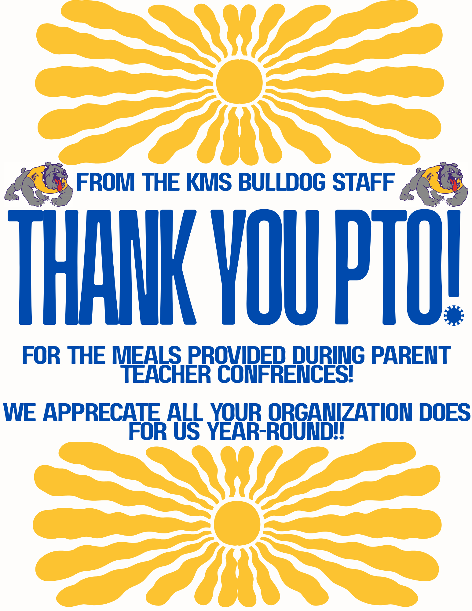 Thank you PTO!