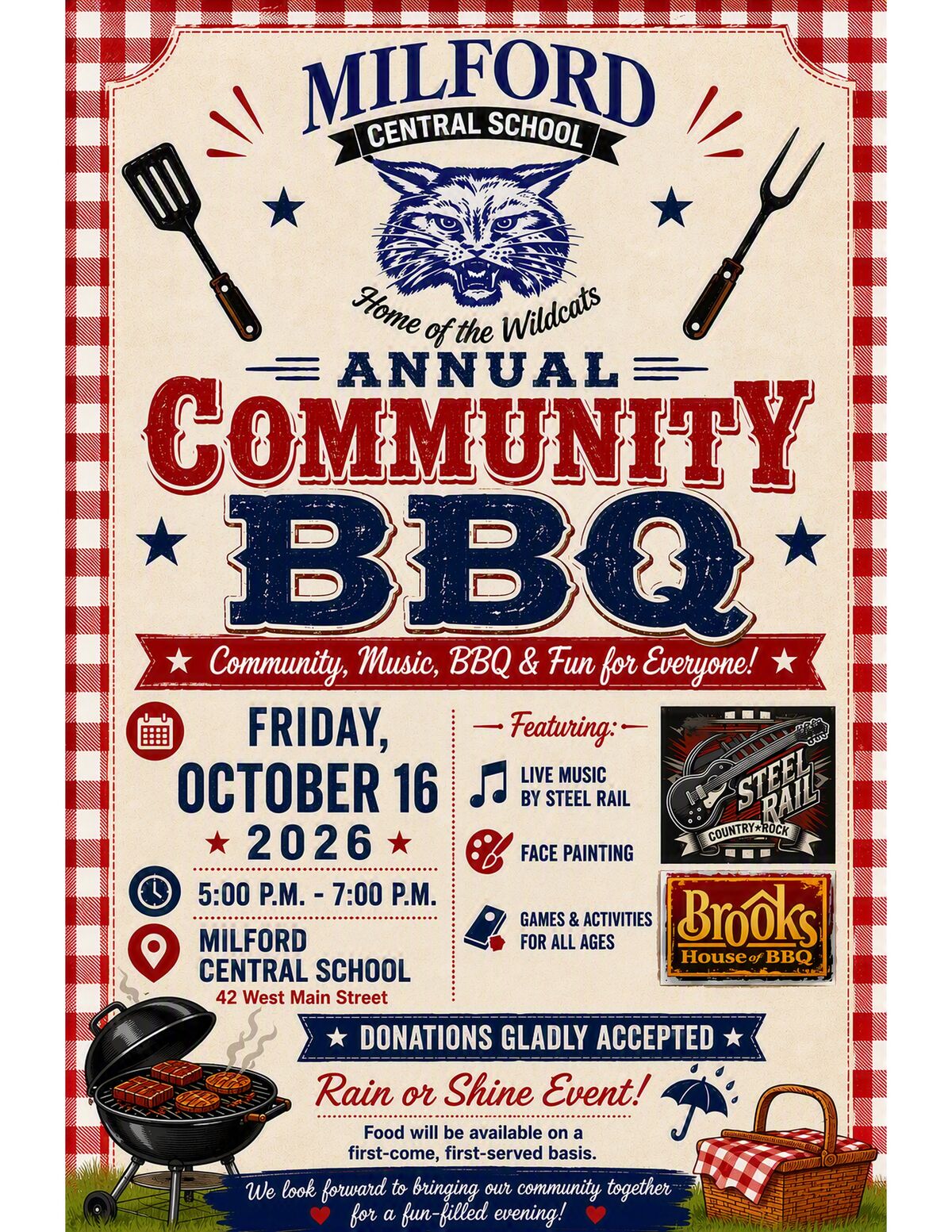 The Annual Community BBQ is returning this fall! ​