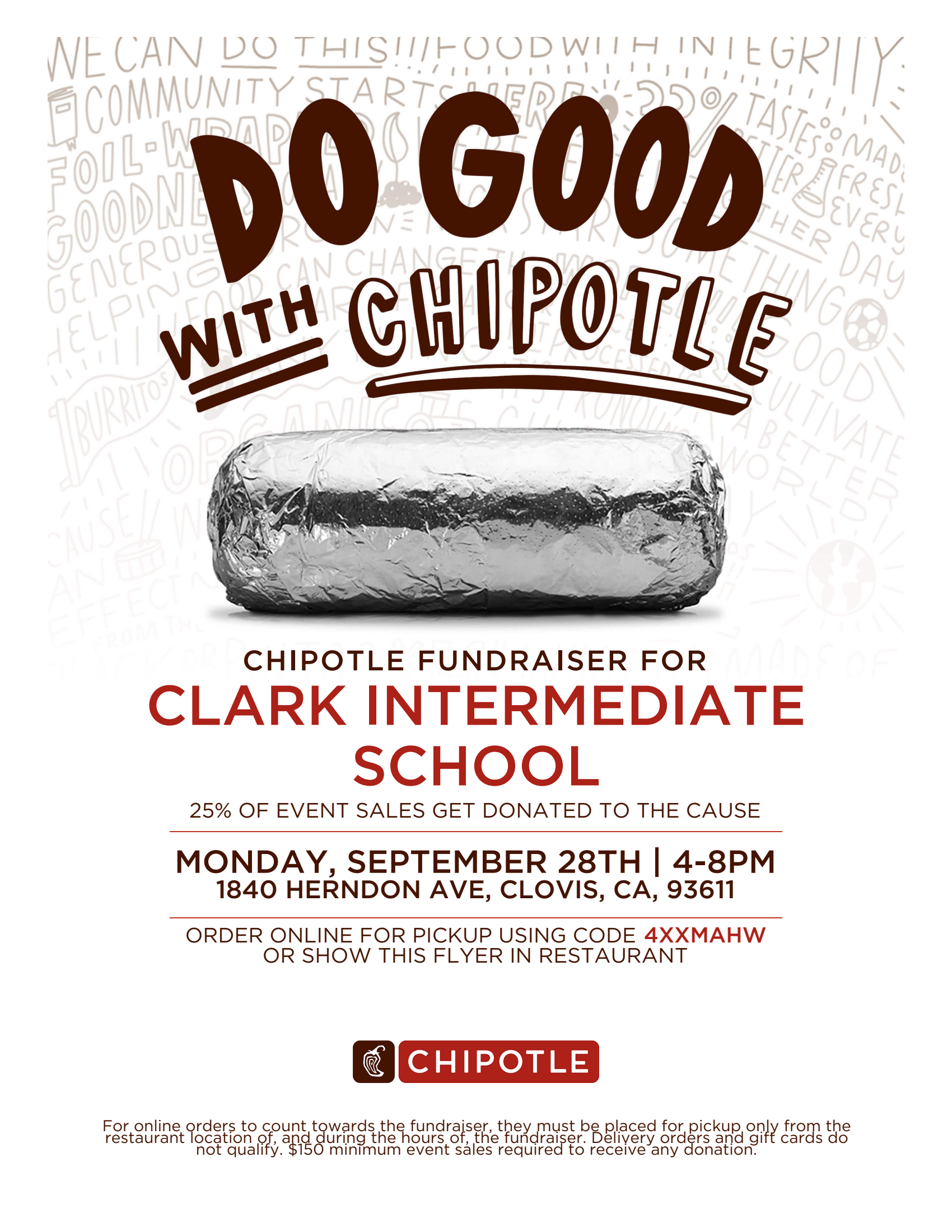 Chipotle Fundraiser! 