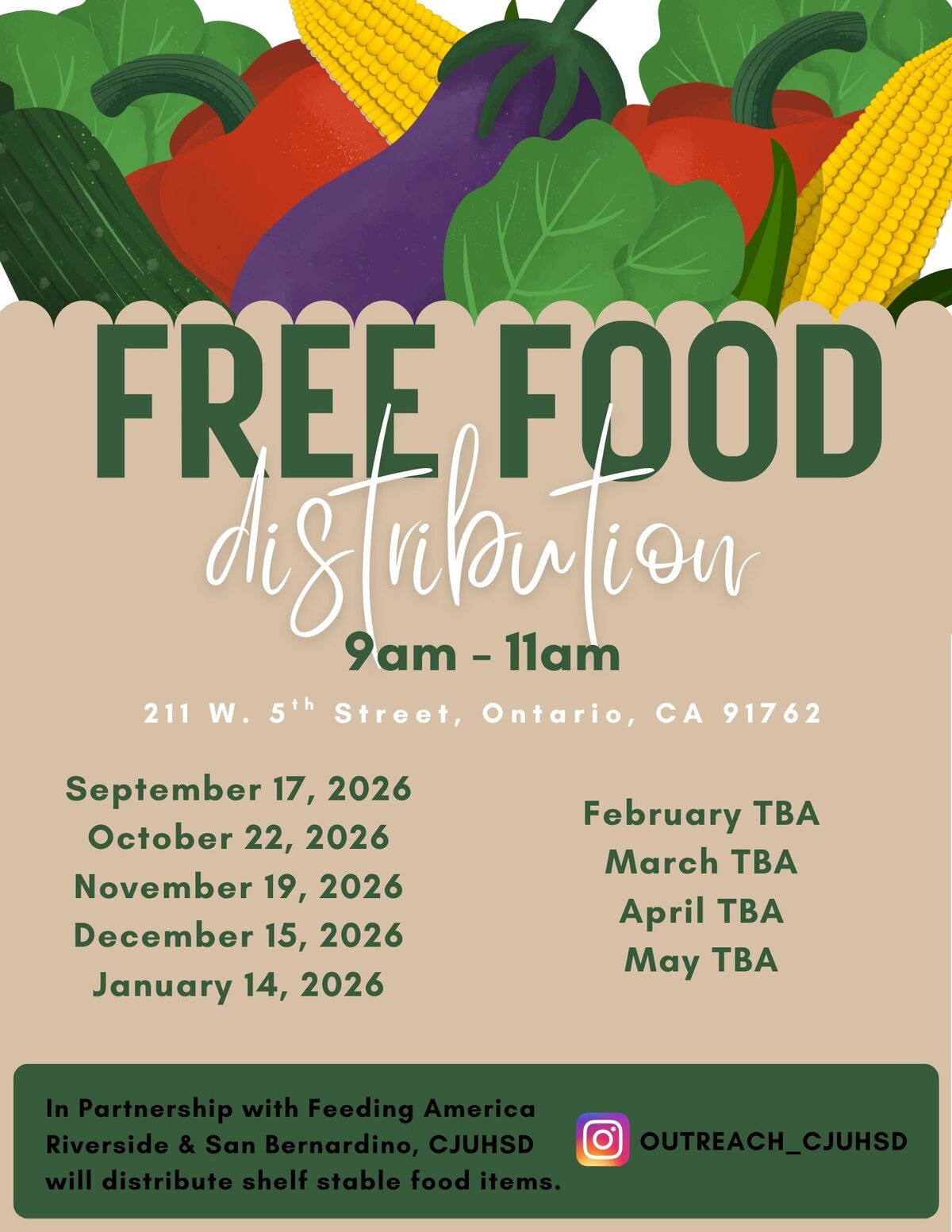 Food Distribution Dates