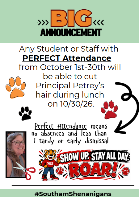 ✂️🐯 BIG ANNOUNCEMENT: October Attendance Challenge!