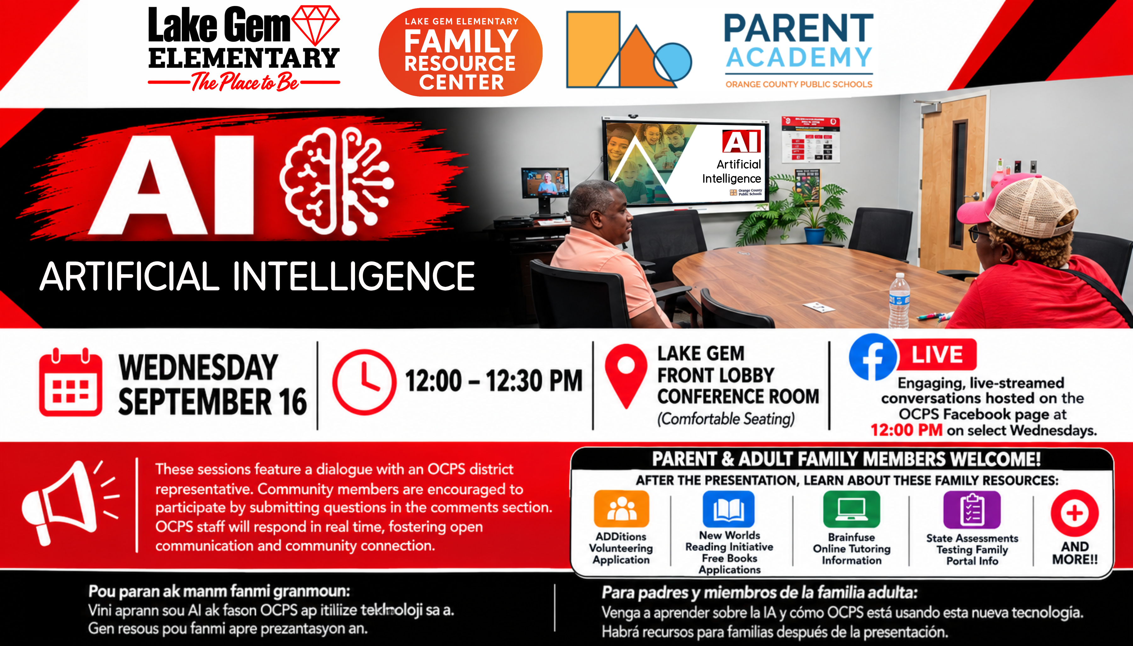 OCPS Lunch & Learn: "Artificial Intelligence" | This Wednesday at 12 PM in our Conference Room (Limited Spaces) 