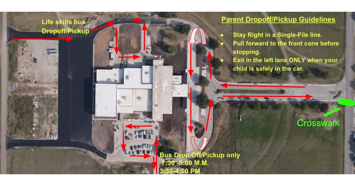 McGregor Jr. High Traffic Routes