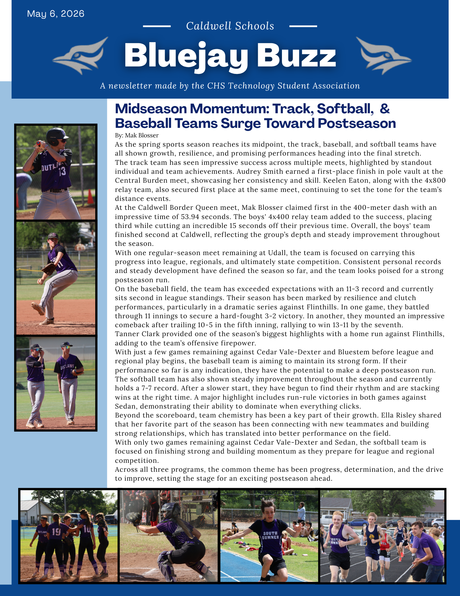 Bluejay Buzz May 6th Edition