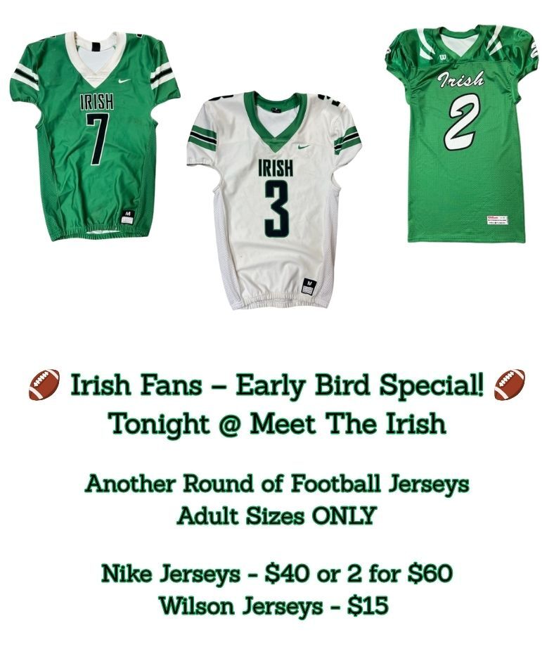 Meet The Irish - Early Bird Jersey Sale